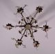 French Antique Bronze & Crystal Chandelier Or Hanging Lamp Chandeliers, Fixtures, Sconces photo 7