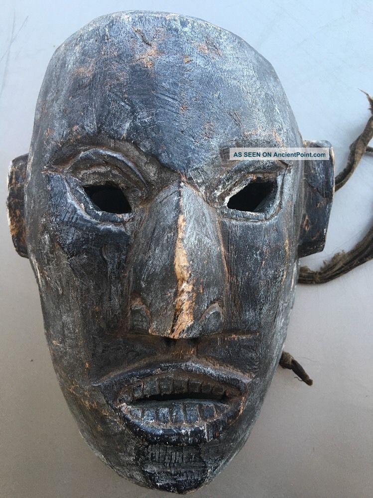 Antique Wood Sculpture African Art Tribal Mask Other African Antiques photo
