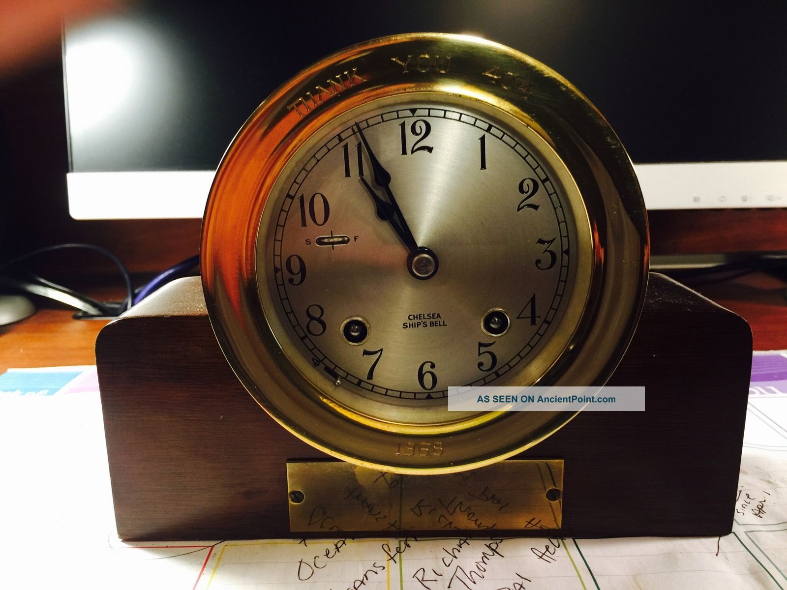 Chelsea Ships Brass Bell Clock 1965 - 1969 Clocks photo