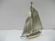 The Sailboat Of Silver970 Of Japan.  102g/ 3.  61oz.  Scrap.  A Japanese Antique. Other Antique Sterling Silver photo 1