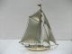 The Sailboat Of Silver970 Of Japan.  102g/ 3.  61oz.  Scrap.  A Japanese Antique. Other Antique Sterling Silver photo 2