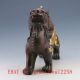 Chinese Bronze Gilt Hand - Carved Kirin Statue Other Antique Chinese Statues photo 5