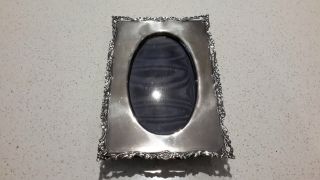 Antique Vintage Sterling Silver Photo Frame 19.  5cm X 13cm W H W Stamped photo