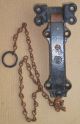 Top Of Door Cast Iron Dead Bolt Spring Loaded Chain Pull Door Latch N O S /137 Locks & Keys photo 1
