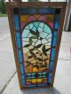 Antique American Stained Glass Window 20.  25 X 46 Architectural Salvage Pre-1900 photo 5
