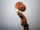 Antique Old Vintage 2 Pc Curly Maple Back Full Size Violin - String photo 8