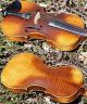 Fine Vintage Czech Violin By Emanuel Huller,  Graslitz.  Solid Build & Sound. String photo 8