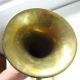Antique French Military Trumpet Couesnon & Co 19th Cent Brass photo 2