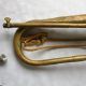 Antique French Military Trumpet Couesnon & Co 19th Cent Brass photo 4