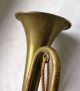 Antique French Military Trumpet Couesnon & Co 19th Cent Brass photo 7