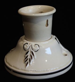 Antique Ceramic Ceiling Light Fixture Socket Silver Accent Not 5 
