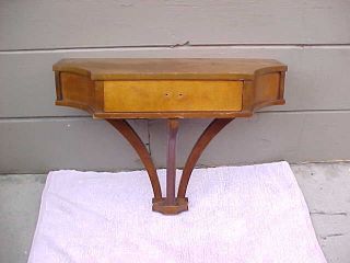 Antique Walnut Console Table Signed By Maker photo