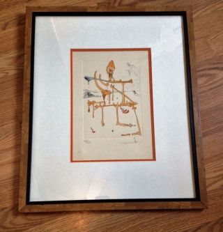 Vintage Saladore Dali Signed & Numbered Etching 