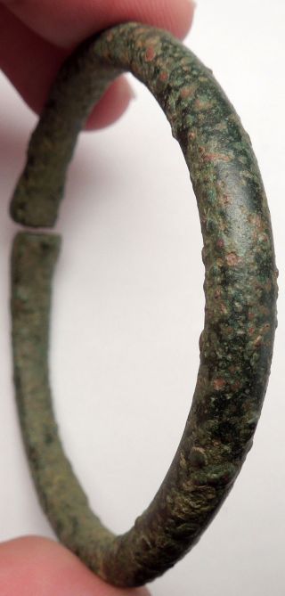 300 - 400ad Authentic Ancient Roman Bronze Bracelet Jewelry Artifact I48929 photo