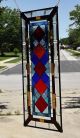 • High Voltage • Beveled Stained Glass Window Panel • Huge 40 7/8” - 16 7/8” 1940-Now photo 2