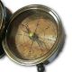 Elegant Copper Brass 1930 Vintage Australian Penny Sliding Style Compass Sc 08 Compasses photo 1