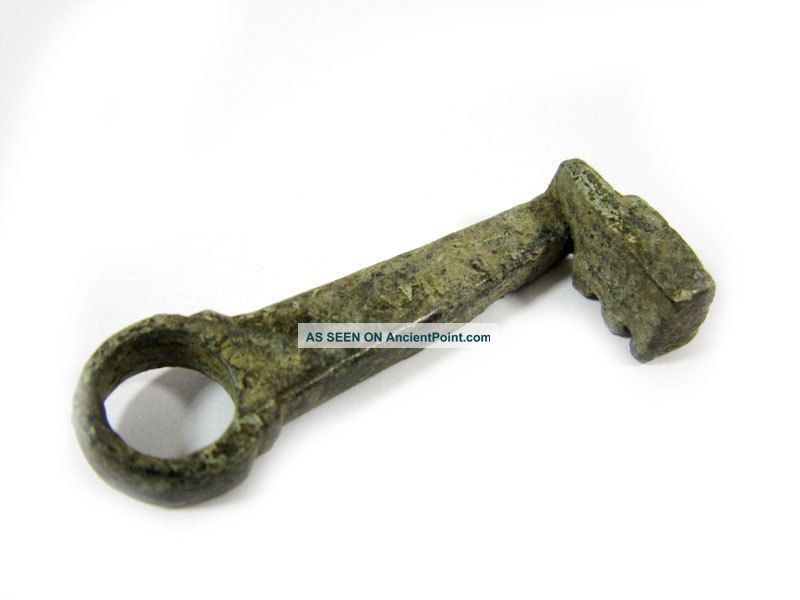 P19: Attractive : Roman Period Bronze Key Roman photo