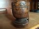 Early Antique Wooden Treen Mortar Bowl With Handle Primitives photo 1