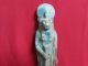 Ancient Egyptian Blue Ushabti Of God Bastet Egyptian photo 1