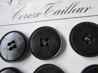 Art Deco Card With Corozo Tailleur Buttons/france photo