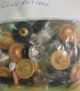 Large Bundle Of Assortment Of Antique Buttons Buttons photo 3