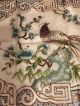 Chinese Hand Embroidery Silk Bird Flowers Panel Fabric Golden Cloud Tag Robes & Textiles photo 4