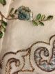 Chinese Hand Embroidery Silk Bird Flowers Panel Fabric Golden Cloud Tag Robes & Textiles photo 8