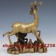 Chinese Brass Handwork Carved Statue - - - - Deer Other Antique Chinese Statues photo 4