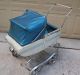 Vintage Metal Bumper Baby Carriage Stroller,  Chrome Fenders,  Spring Suspension Baby Carriages & Buggies photo 4