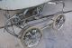 Vintage Metal Bumper Baby Carriage Stroller,  Chrome Fenders,  Spring Suspension Baby Carriages & Buggies photo 8