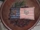 1 Primitive Americana Olde Glory July 4 Usa Flag Ornie Bowl Filler Shelf Sitter Primitives photo 1