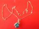 A Really Ladies Necklace With A Large Aqua Blue Stone ' Beach Find British photo 1