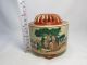 Japanese Vintage Ceramic Incense Burner Koro Nishiki Iroe Kutani Mark Other Japanese Antiques photo 11