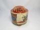 Japanese Vintage Ceramic Incense Burner Koro Nishiki Iroe Kutani Mark Other Japanese Antiques photo 5