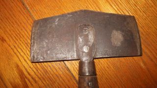 Vintage Hand Forged Double Bit Hatchet Tool / Butcher Cleaver photo