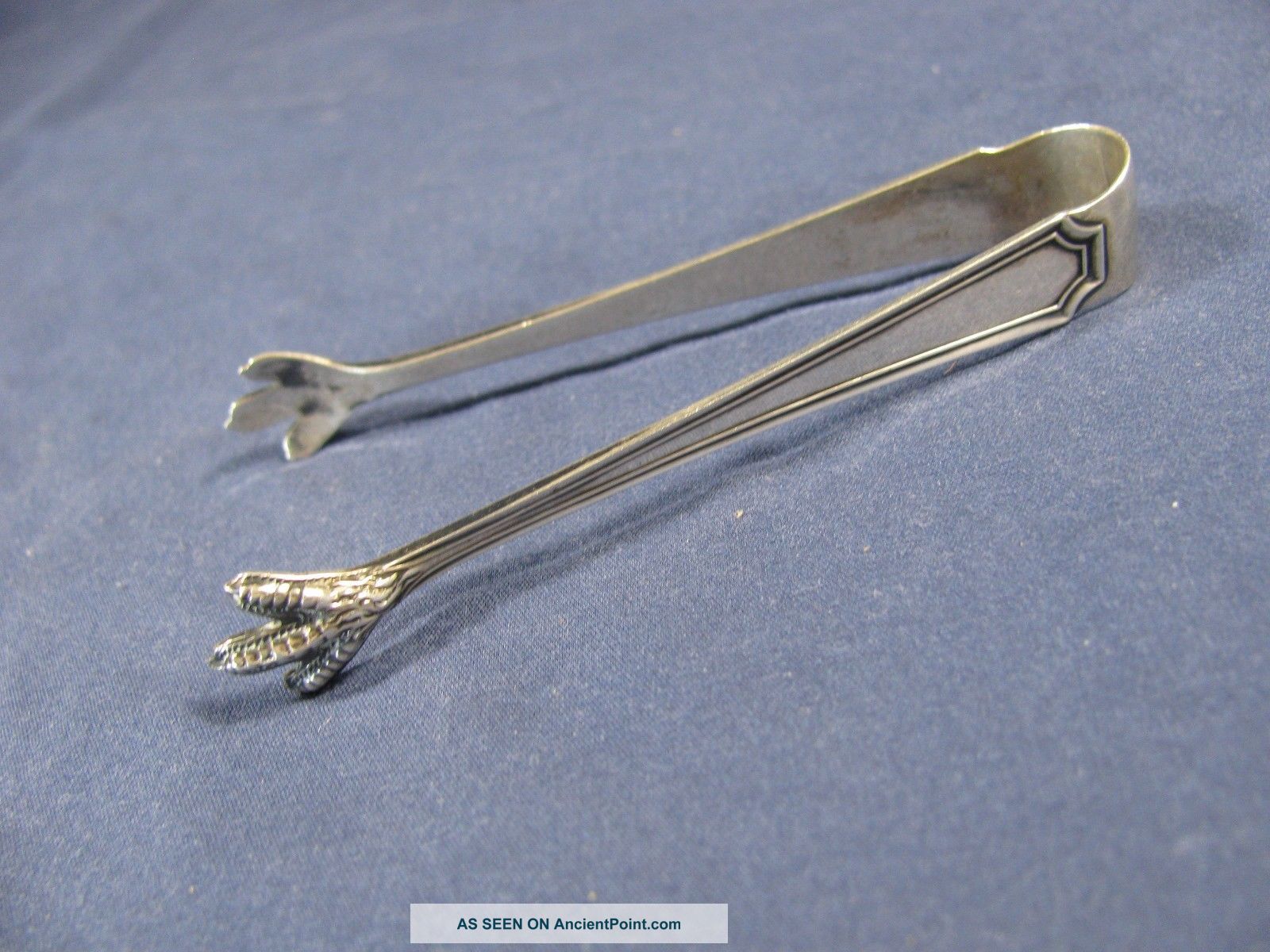 Sterling Silver Claw Style Sugar Tongs By Wm Durgin 3. 5 " L