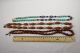 3 Chinese Necklaces - Turquoise,  Carved Nut,  Amber Necklaces & Pendants photo 2