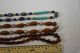 3 Chinese Necklaces - Turquoise,  Carved Nut,  Amber Necklaces & Pendants photo 3