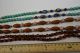 3 Chinese Necklaces - Turquoise,  Carved Nut,  Amber Necklaces & Pendants photo 4