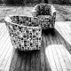 Mid Century Modern Pair Swivel Barrel Tub Chairs Milo Baughman Walnut Base Mid-Century Modernism photo 10