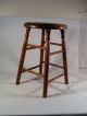 Antique Stool,  Ash Seat With Maple Legs.  19 1/2 - Inch High. 1800-1899 photo 1