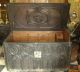 Antique England Medieval Chest Coffer Gothic Large With Family Crest C.  1590 Rare Pre-1800 photo 1