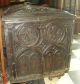 Antique England Medieval Chest Coffer Gothic Large With Family Crest C.  1590 Rare Pre-1800 photo 3