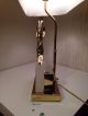 Vintage Brass & Lucite Table Lamp With Ram - Style Of Sarreid Ltd Mid-Century Modernism photo 3