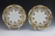 8 Gold Encrusted Hand Painted Pouyat Limoges Dessert Plates Bailey Banks Biddle Plates & Chargers photo 1
