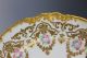 8 Gold Encrusted Hand Painted Pouyat Limoges Dessert Plates Bailey Banks Biddle Plates & Chargers photo 2