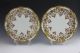 8 Gold Encrusted Hand Painted Pouyat Limoges Dessert Plates Bailey Banks Biddle Plates & Chargers photo 5