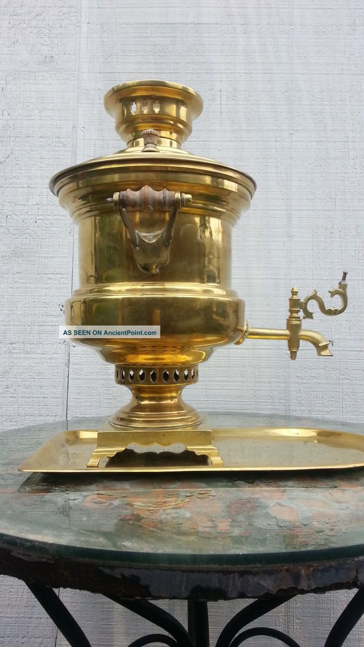 19th Century Antique Russian Imperial Tsarist Era Samovar 1891 Moscow Est.  125yrs Other Antiquities photo