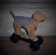 Primitive Folk Art Country Handmade Handcrafted Black Rustic Puppy Dog Doll Primitives photo 1