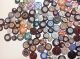 Antique China Buttons - Calicos,  Stencils,  Bulls Eyes,  Solids,  Ringers,  Lusters Buttons photo 7